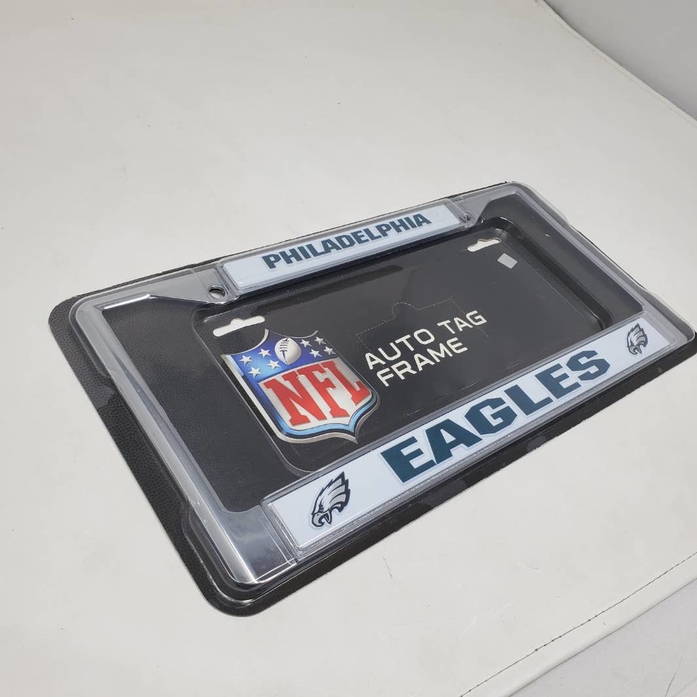 Rico Industries NFL Philadelphia Eagles Chrome Metal License Plate Frame